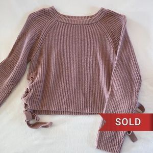 Charlotte Russe Cropped Knit Sweater Size Small